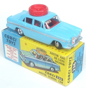 Corgi austin a60 sales driving school car