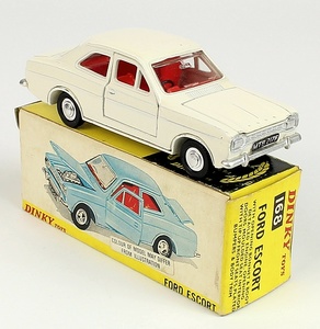 White Plastic Front Seat Dinky 168 Ford Escort Reproduction Repro 