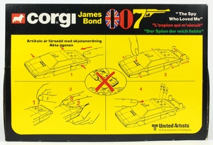 Corgi 269 james bond lotus esprit x3134