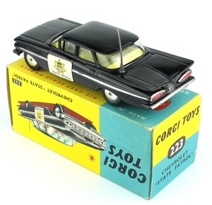 Corgi Toys 223:- Chevrolet State Patrol 1959-65