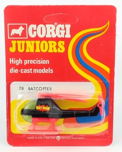 Corgi juniors 78 batcopter x443