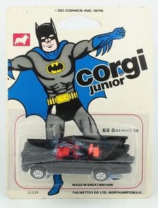 Corgi junior 69 batmobile x447