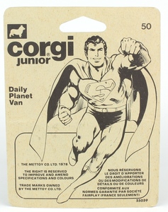 Corgi 50 daily planet van x4861