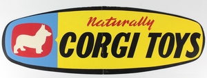 Naturally corgi toys paper sign x535