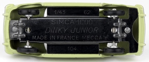 Dinky junior 104 simca x7172