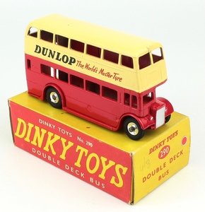 DINKY TOYS 29C DOUBLE DECKER BUS DUNLOP TYRES transfer decalcomanie Tr 38 