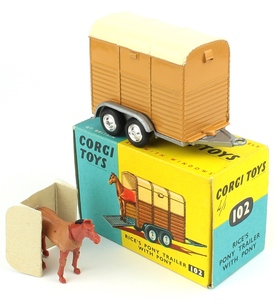 Corgi 102 rice's pony trailer x996