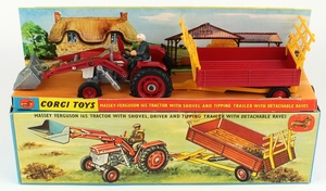 Corgi gift set 9 massey tractor trailer yy39