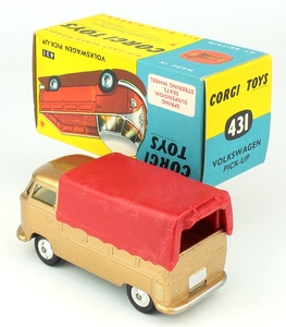 Corgi 431 vw pick up gold yy601