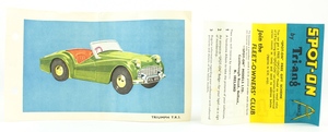 Spot on 108 triumph tr3 yy1483