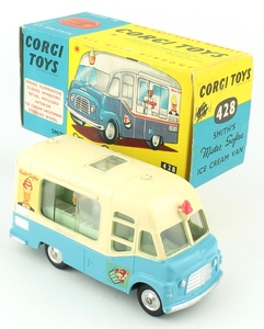 Corgi Toys  428 Karrier Van Mr Softee Icecream Decals Set 