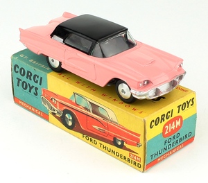 Corgi 214m ford thunderbird pink yy516