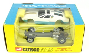 Corgi toys 270 5000 mangusta de tomaso chassis yy856