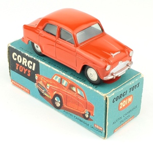 Corgi toys 201m austin cambridge saloon orange yy866