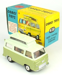 Corgi toys 420 ford thames airborne caravan yy892