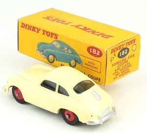 maroon Dinky #182 Porsche 356A Coupe Reproduction Box by DRRB 