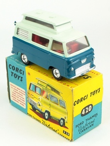 Corgi toys 420 ford thames airborne caravan yy999