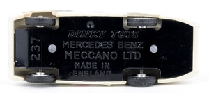 Dinky toys 237 mercedes benz racing car zz532