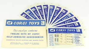 Corgi toys accessory pack c shopkeeper's envelope zz81