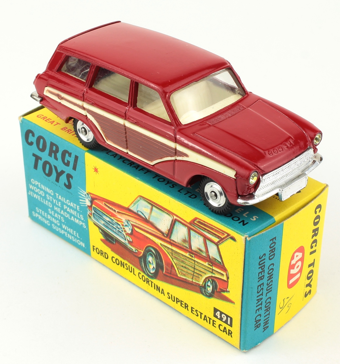 Corgi Toys 491 Consul Cortina Estate Car - QDT