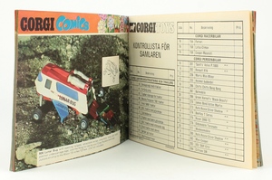 Corgi toys catalogue 1970 swedish zz986