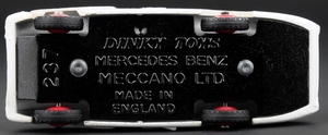 Dinky toys 237 merceds benz racing car zz2172