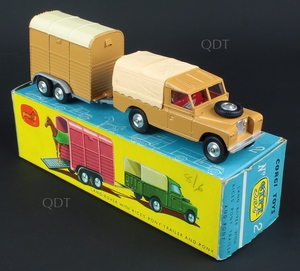 Corgi toys gift set 2 land rover rice's pony trailer zz406