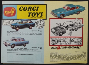 Corgi toys leaflet 1964  an interim leaflet zz416