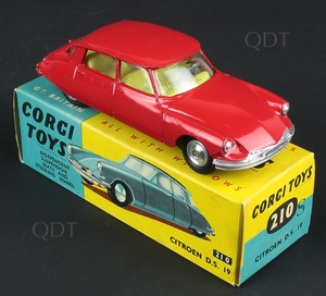 Corgi toys 210s citroen ds19 zz423