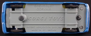 CHEVROLET CORVAIR Vintage Corgi Toys 229 Made in Gt. Britain -  Sweden