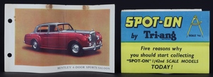 Spot on models 102 bentley saloon zz4643