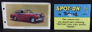 Spot on models 102 bentley saloon zz4653