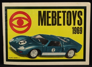 Mebetoys models catalogue 1969 w856