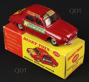 Dinky toys 268 renault dauphine minicab aa324