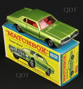 Matchbox series no 62 cheap mercury cougar