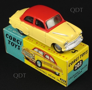 Corgi Toys 203 Vauxhall Velox Saloon - QDT