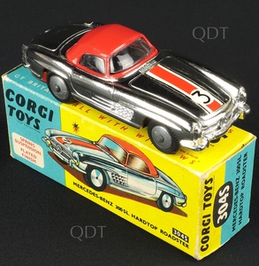 Corgi toys 304s mercedes hardtop roadster aa482a