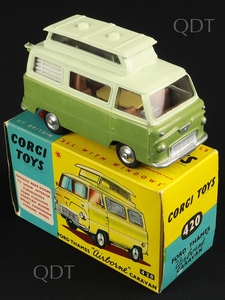 Corgi toys 420 ford thames airborne caravan aa515