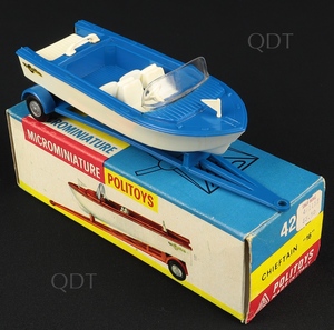 Politoys microminiature models 42 chieftain motor boat aa648