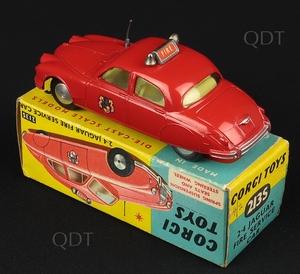 Corgi Toys 213S Jaguar Fire Service Car - QDT