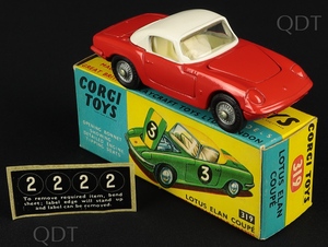 Corgi toys 319 lotus elan aa858