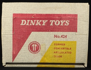 Dinky toys 424 commer convertible articulated truck bb30a