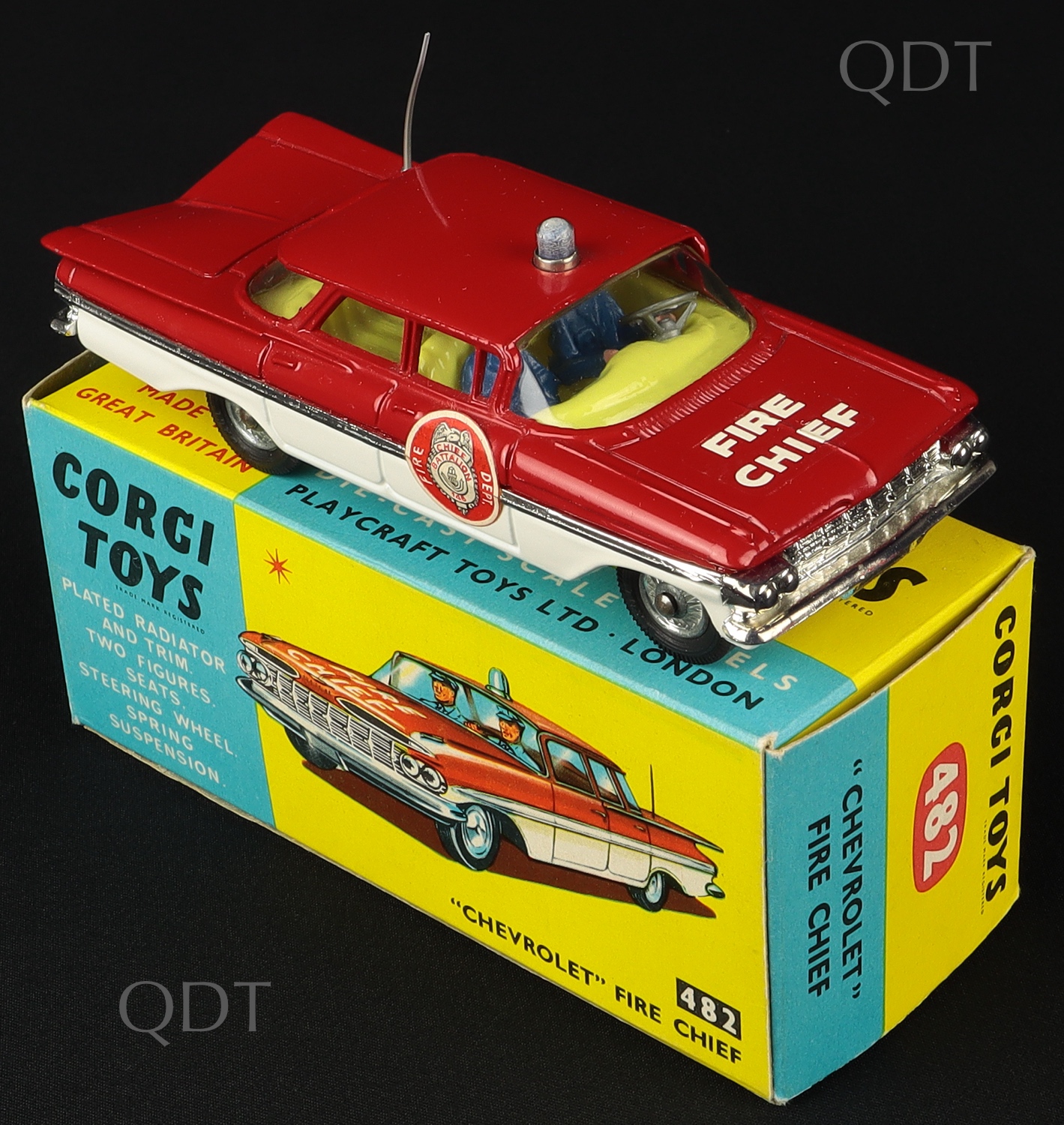 Corgi Toys 482 Chevrolet Fire Chief - QDT