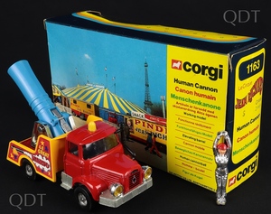 Corgi toys 1163 human cannon circus truck bb333