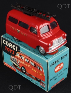 Corgi toys 405m bedford fire tender bb403