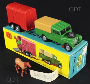 Corgi toys gift set 2 land rover rice's pony trailer bb432
