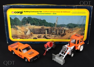 Corgi gift set 2 building contractor set block bb501