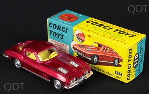 Corgi toys 310 chevrolet corvette sting ray bb542