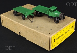 Dinky toys 25t flat truck trailer trade box bb799