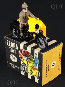 Zebra toys benbros 6 a.a. motor cycle patrol bb828